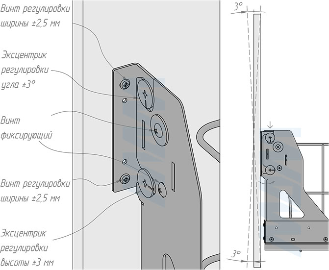 Установка выдвижной корзины HAMPER LW40 для белья, 48 л с выдвижным фасадом (артикул LHW401-48), схема 6