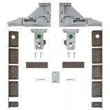 VIONARO Комплект фиксаторов фасада и заглушек внутреннего ящика h=185 мм, коричневый