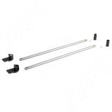 NOVA PRO DELUXE комплект круглых рейлингов 450 мм, серый металлик F102045972