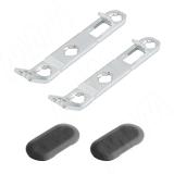 NOVA PRO DELUXE комплект фиксаторов к фасаду и заглушек, серый металлик F102061675