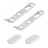 NOVA PRO DELUXE комплект фиксаторов к фасаду и заглушек, белый F102076547