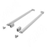 NOVA PRO SCALA комплект прямоугольных рейлингов 450 мм, серый металлик F102103538