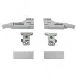 VIONARO Комплект фиксаторов фасада и заглушек для боковины h=89 F136100121