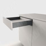 LS BOX комплект ящика 450 мм, цвет черный (боковины h88 мм с направляющими открывания от нажатия)