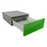 IMPAZ комплект ящика 450 мм, белый, боковины h86 мм, с роликовыми направляющими MB086-450WH