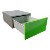 IMPAZ комплект ящика 400 мм, белый, боковины h150 мм, с роликовыми направляющими MB150-400WH