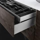 VIONARO [SI] Внутренний стандартный ящик H=89 мм, плавное закрывание, серый металлик, 500 мм VNRS.STL.SI.040.500(сер.мет), фото 1