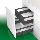 NOVA PRO SCALA [MSI F8] Внутренний ящик h90 мм, с прямоугольным рейлингом, плавное закрывание, графит, 500 мм NPSC.MSIF8.040.500 (графит)