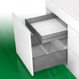 NOVA PRO SCALA [SI F8] Внутренний ящик F8 без рейлингов, h90 мм, открывание от нажатия/плавное закрывание, 450 мм NPSC.SIF8.040.450 TPSF (сер.мет)