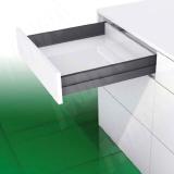 NOVA PRO SCALA [S] Стандартный ящик без рейлингов, h90 мм, плавное закрывание, графит, 500 мм NPSC.S.040.500 (графит)