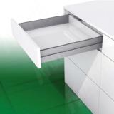 NOVA PRO SCALA [S] Стандартный ящик без рейлингов, h90 мм, плавное закрывание, 500 мм NPSC.S.040.500 (сер.мет)