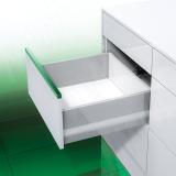 NOVA PRO DELUXE [HSE] Стандартный ящик с наращиванием высоты боковин, плавное закрывание, 500 мм NPS.HSE.040.500(сер.мет)