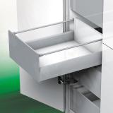 NOVA PRO DELUXE [MSI] Внутренний ящик с рейлингом, открывание от нажатия/плавное закрывание, 500 мм NPS.MSI.040.500 TPSF (сер.мет)