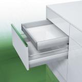 NOVA PRO [SI] Внутренний ящик без рейлингов, плавное закрывание, 450 мм NPS.SI.040.450(сер.мет)