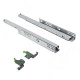 Quantum QS Направляющие нижнего крепления полного выдвижения (левая, правая) с 3D креплениями, L=600 мм, оцинкованные