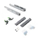 Quantum QTS Направляющие нижнего крепления полного выдвижения, плавное закрывание, открывание от нажатия (левая, правая) с 3D креплениями, L=450 мм.