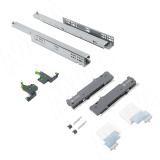 Quantum QTS Направляющие нижнего крепления полного выдвижения, плавное закрывание, открывание от нажатия (левая, правая) с 3D креплениями, L=550 мм.