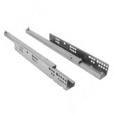 Направляющие 450 мм, ниж. крепления, неполн. выдвижения, плав. закрывания  RC-02 450 ZINC