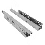 Направляющие 450 мм, ниж. крепл. полн. выдвижения, с толкателем RC-03 450 ZINC