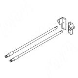 IMPAZ рейлинг 400 мм, с креплением к ДСП, крем RRA 381 L CREAM