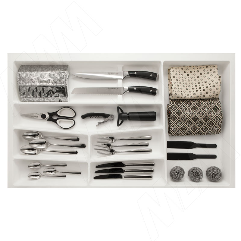 Лоток кухонный для ящика TEN, фасад 900 мм, белый матовый фото товара 2 - 76.90.BIM TEN