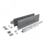 LS BOX PRO комплект ящика 500 мм, цвет графит (боковины h120 мм с направляющими плавного закрывания) LSB.PRO.LS120500GP, фото 1