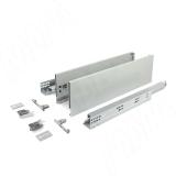 LS BOX PRO комплект ящика 500 мм, цвет серый металлик (боковины h120 мм с направляющими плавного закрывания) LSB.PRO.LS120500G, фото 1