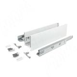 LS BOX PRO комплект ящика 450 мм, цвет белый (боковины h120 мм с направляющими открывания от нажатия) LSB.PRO.LT120450W, фото 1