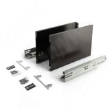 LS BOX PRO комплект ящика 300 мм, цвет черный (боковины h200 мм с направляющими плавного закрывания) LSB.PRO.LS200300BL, фото 1