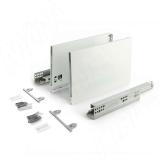 LS BOX PRO комплект ящика 400 мм, цвет белый (боковины h200 мм с направляющими открывания от нажатия) LSB.PRO.LT200400W, фото 1