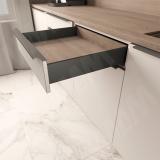 LS BOX PRO комплект ящика 450 мм, цвет черный (боковины h88 мм с направляющими плавного закрывания) LSB.PRO.LS88450BL, фото 3