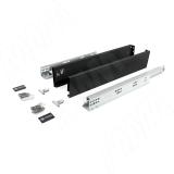 LS BOX PRO комплект ящика 500 мм, цвет черный (боковины h88 мм с направляющими плавного закрывания) LSB.PRO.LS88500BL, фото 1