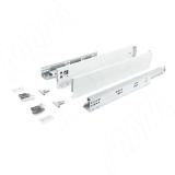 LS BOX PRO комплект ящика 500 мм, цвет белый (боковины h88 мм с направляющими открывания от нажатия) LSB.PRO.LT88500W, фото 1