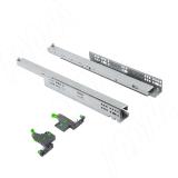 Quantum QTS Направляющие нижнего крепления полного выдвижения, плавное закрывание, открывание от нажатия (левая, правая) с 3D креплениями, L=500 мм. QTS.500, фото 1