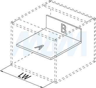 Дно и задняя стенка для ящика LS BOX (артикул LS88, LS120 и LS173)