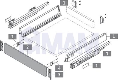Комплектация внутреннего ящика M-TECH (артикул MT.SI)