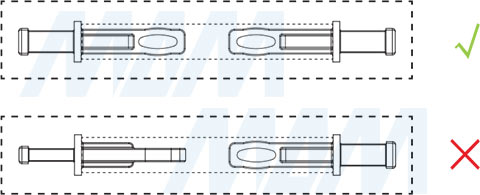 Коннекторы направляющиих Quantum QTS  нижнего крепления полного выдвижения, плавное закрывание, открывание от нажатия (левая, правая) с 3D креплениями (артикул QTS)