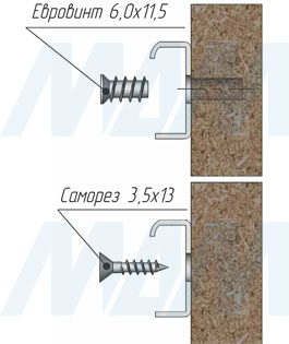 Установка роликовых направляющих VEKTOR RS (артикул RSL), чертеж 3