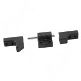 Фиксатор для 2-х распашных дверей, черный 1483.610