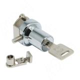 Замок-ручка для 1-ой двери, без сверления, выдвижной + отв. планка, хром 407-1/5 CR