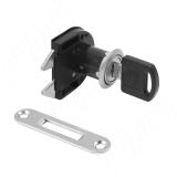 Замок для жалюзи, гарпунообразный + отв. планка, хром