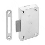 Замок мебельный, выдвижной + отв. планка, хром F-441.G2