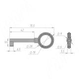 Ключ бронза состаренная WCH.7020/42.00D1, фото 1