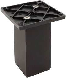 Декоративная алюминиевая опора черного цвета из серии FIX020 от PULSE