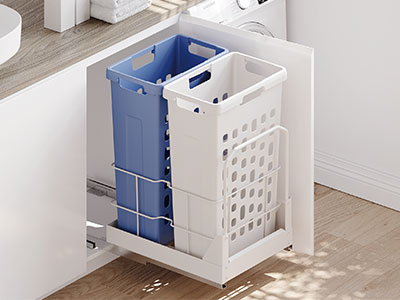 Корзины для белья серии HAMPER LW от PULSE для распашных/выдвижных фасадов