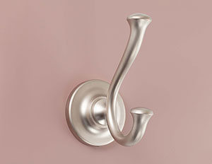 Двухрожковый крючок HK.38 от PULSE в цвете матовый никель