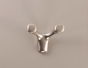 Двухрожковый крючок HK.39 от PULSE в цвете матовый никель