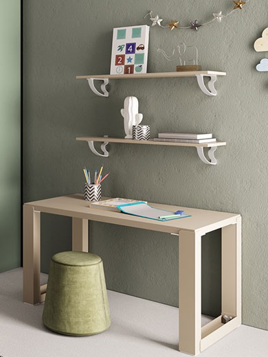 Алюминиевый декоративный менсолодержатель IBIS от Eureka (Италия) в белом матовом цвете