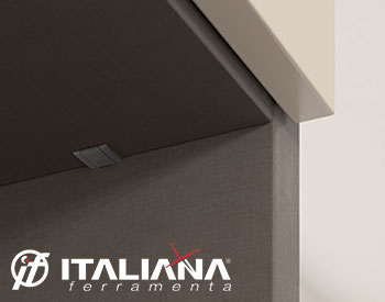 Полкодержатель KINTAI от Italiana Ferramenta в цвете антрацит для деревянных полок