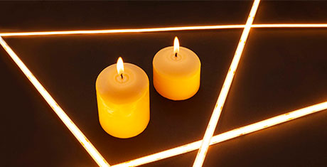 Светодиодная лента LUX COB от PULSE с супертеплой белой (2200 К) цветовой температурой